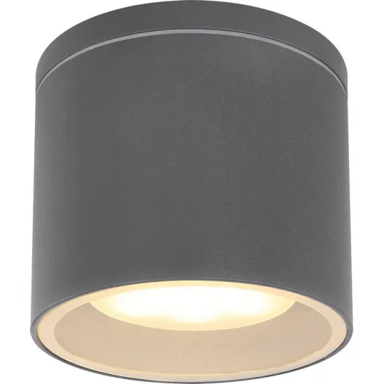 Globo Alcala antracit-átlátszó kültéri mennyezeti lámpa (GLO-32063A) GX53 1 izzós IP44