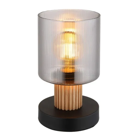 Globo Aleidis fekete-füstszínű  asztali lámpa (GLO-15768T) E27 1 izzós IP20