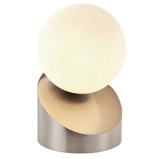 Globo Alisa nikkel-fehér asztali lámpa (GLO-50300101) G9 1 izzós IP20