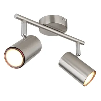 Globo Allvi nikkel mennyezeti spotlámpa (GLO-57914-2N) GU10 2 izzós IP20