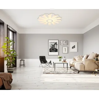 Globo Alwina fehér-opál távirányítós LED mennyezeti lámpa (GLO-48559-58) LED 1 izzós IP20