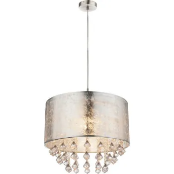Globo Amy I nikkel-ezüst kristály függesztett lámpa (GLO-15188H3) E27 1 izzós IP20