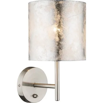 Globo Amy I nikkel-ezüst kristály fali lámpa (GLO-15188W) E14 1 izzós IP20