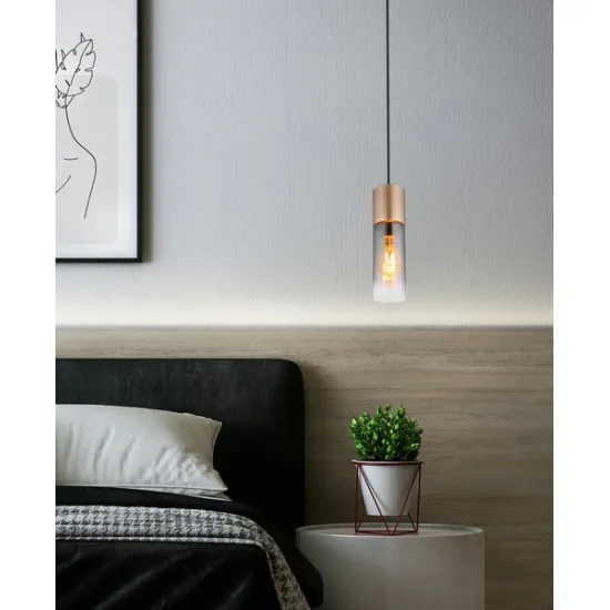 Globo Annika barna-füstszínű  függesztett lámpa (GLO-21000HCA) E27 1 izzós IP20