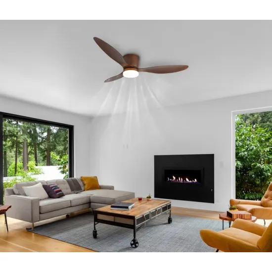 Globo Armando barna távirányítós LED mennyezeti ventilátor (GLO-03666H) LED 1 izzós IP20