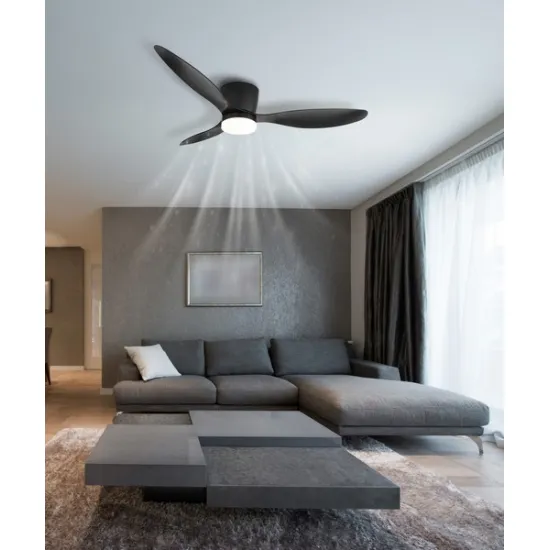Globo Armando fekete távirányítós LED mennyezeti ventilátor (GLO-03666S) LED 1 izzós IP20