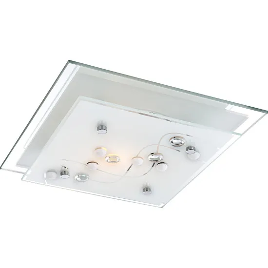 Globo Ballerina I króm-fehér mennyezeti lámpa (GLO-48092) E27 1 izzós IP20