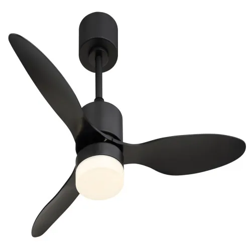 Globo Blackwell fekete-opál távirányítós LED mennyezeti ventilátor (GLO-03608) LED 1 izzós IP20