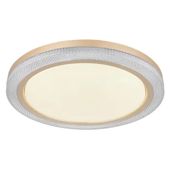 Globo Bolly arany-átlátszó távirányítós LED mennyezeti lámpa (GLO-41372-24) LED 1 izzós IP20