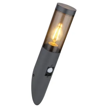 Globo Boston antracit-füstszürke mozgásérzékelős kültéri állólámpa (GLO-3157SAS) E27 1 izzós IP44