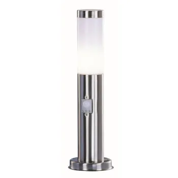 Globo Boston szürke-fehér mozgásérzékelős kültéri állólámpa (GLO-3158S) E27 1 izzós IP44