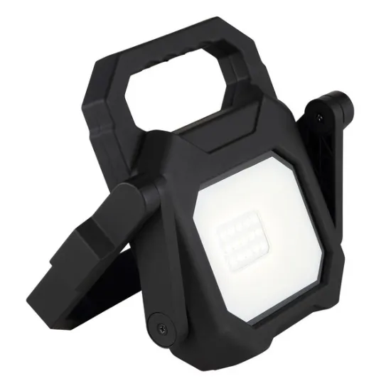 Globo Brian fekete-átlátszó kültéri hordozható LED fényszóró (GLO-34309) LED 1 izzós IP54