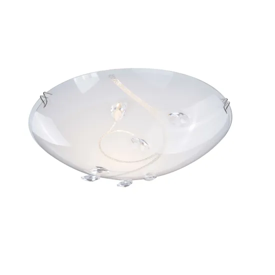 Globo Burgundy nikkel-fehér kristály mennyezeti lámpa (GLO-40404-1) E27 1 izzós IP20