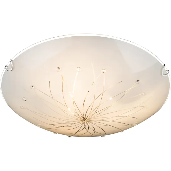 Globo Calimero I króm-fehér mennyezeti lámpa (GLO-40402-3) E27 3 izzós IP20