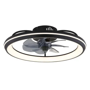Globo Celeste fekete-opál távirányítós LED mennyezeti ventilátor (GLO-03643) LED 1 izzós IP20