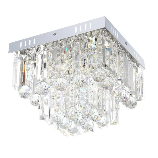 Globo Cleo króm-átlátszó LED mennyezeti lámpa (GLO-68594-6A) LED 1 izzós IP20