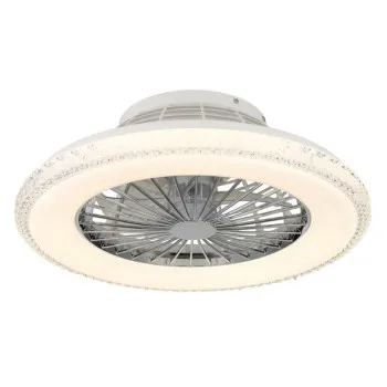 Globo Corusso króm-átlátszó kristály LED mennyezeti ventilátor (GLO-03654) LED 1 izzós IP20