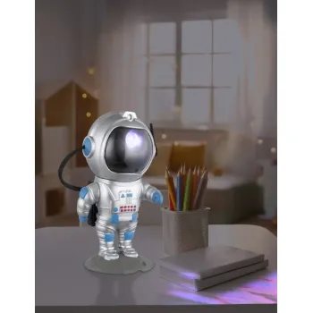 Globo Cosmo ezüst-átlátszó gyerek LED asztali lámpa (GLO-28083) LED 1 izzós IP20