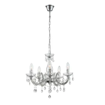 Globo Cuimbra II króm-átlátszó kristály csillár (GLO-63116-5) E14 5 izzós IP20