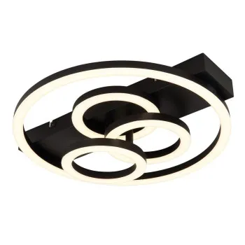 Globo Darryl I fekete távirányítós LED mennyezeti lámpa (GLO-48040-40) LED 1 izzós IP20