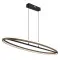 Globo Della fekete-szürke LED kristály függesztett lámpa (GLO-67179H1) LED 1 izzós IP20
