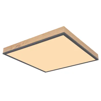 Globo Doro barna-fehér távirányítós LED mennyezeti lámpa (GLO-416080WD2) LED 1 izzós IP20