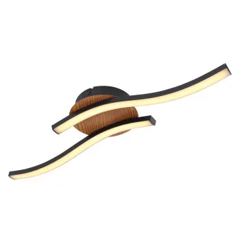 Globo Evita fekete-opál LED mennyezeti lámpa (GLO-67171-12) LED 1 izzós IP20