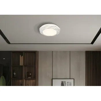 Globo Flordelis fehér-opál LED mennyezeti lámpa (GLO-48036-24) LED 1 izzós IP20