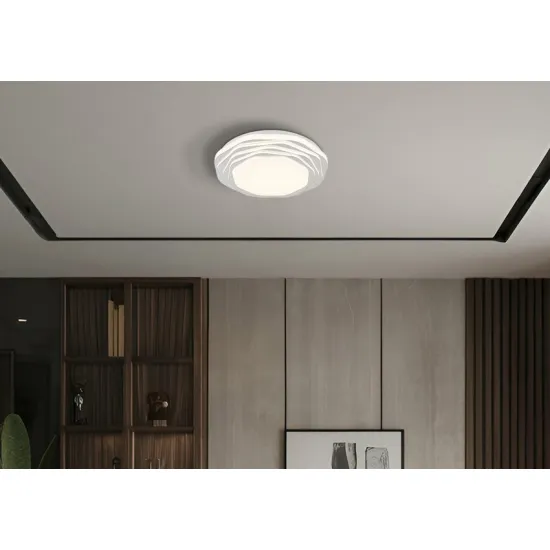 Globo Flordelis fehér-opál LED mennyezeti lámpa (GLO-48036-24) LED 1 izzós IP20