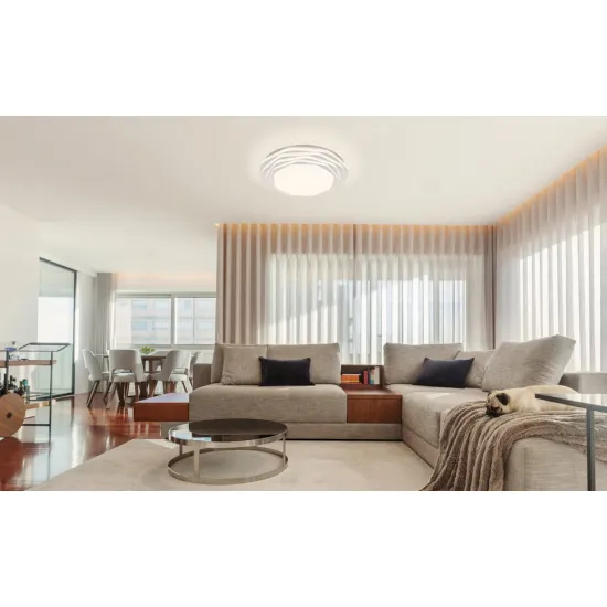 Globo Flordelis fehér-opál LED mennyezeti lámpa (GLO-48036-36) LED 1 izzós IP20