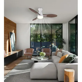 Globo Gale fehér távirányítós LED mennyezeti ventilátor (GLO-03671W) LED 1 izzós IP20