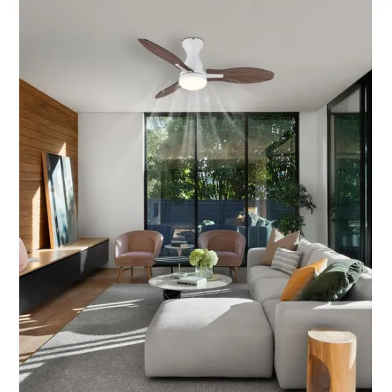 Globo Gale fehér távirányítós LED mennyezeti ventilátor (GLO-03671W) LED 1 izzós IP20