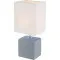 Globo Geri szürke-fehér LED asztali lámpa (GLO-21676) E14 1 izzós IP20