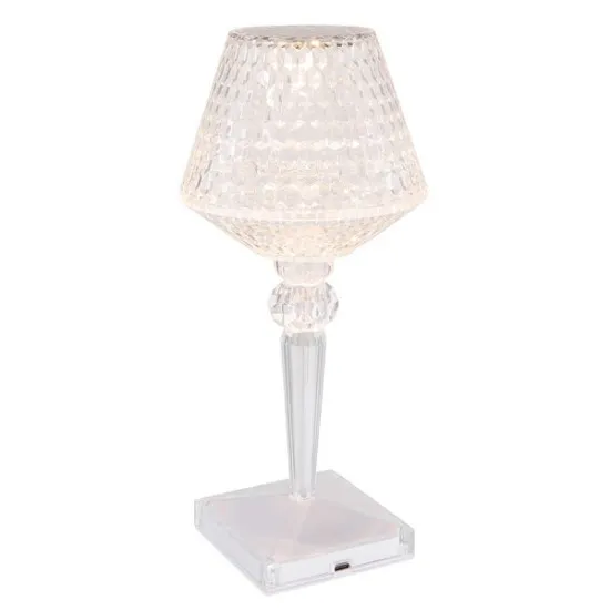 Globo Gixi átlátszó kristály dekorációs LED asztali lámpa (GLO-28070) LED 1 izzós IP20