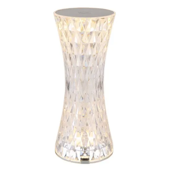 Globo Gixi átlátszó kristály dekorációs LED asztali lámpa (GLO-28073) LED 1 izzós IP20
