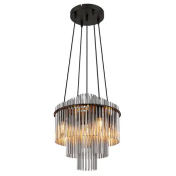 Globo Gorley fekete-füstszínű  függesztett lámpa (GLO-15698H2) E14 5 izzós IP20