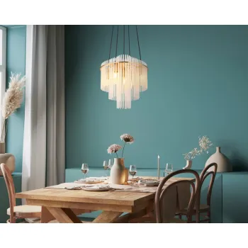 Globo Gorley arany-opál függesztett lámpa (GLO-15698H2M) E14 5 izzós IP20