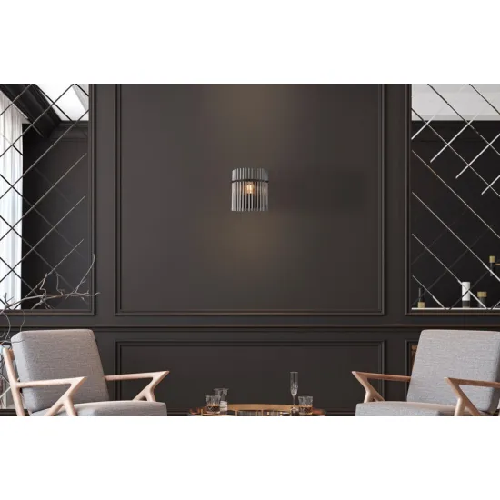 Globo Gorley fekete-füstszínű  fali lámpa (GLO-15698W) E27 1 izzós IP20