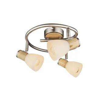 Globo Gylfi nikkel-opál mennyezeti spotlámpa (GLO-54352-3) E14 3 izzós IP20