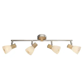 Globo Gylfi nikkel-opál mennyezeti spotlámpa (GLO-54352-4) E14 4 izzós IP20