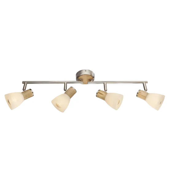 Globo Gylfi nikkel-opál mennyezeti spotlámpa (GLO-54352-4) E14 4 izzós IP20