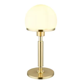 Globo Haku sárgaréz-opál asztali lámpa (GLO-21954M) E27 1 izzós IP20