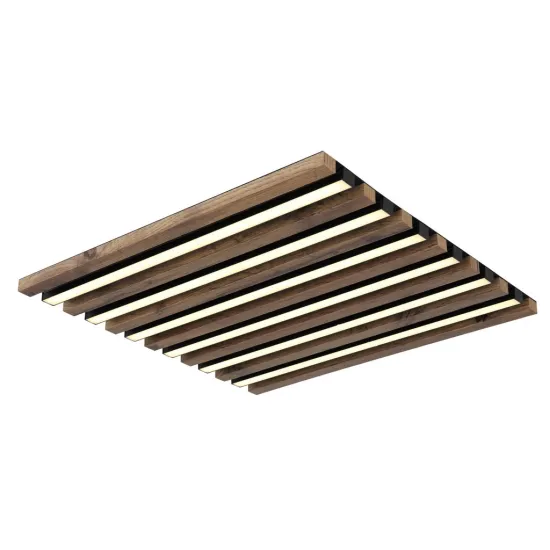 Globo Hayden fekete-barna LED mennyezeti lámpa (GLO-67347D2) LED 1 izzós IP20