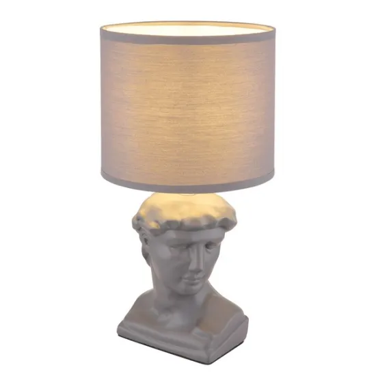 Globo Hermes szürke asztali lámpa (GLO-21732G) E14 1 izzós IP20