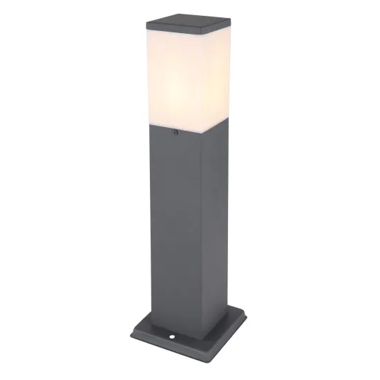 Globo Herri antracit-opál kültéri állólámpa (GLO-31731) E27 1 izzós IP44