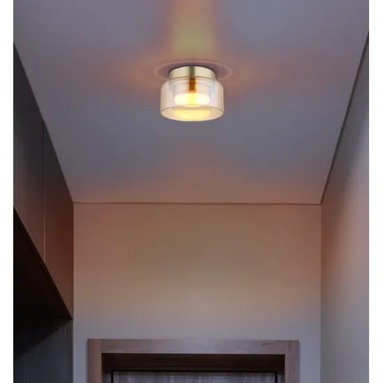 Globo Higgins arany-borostyán  mennyezeti lámpa (GLO-16055DG) GX53 1 izzós IP20