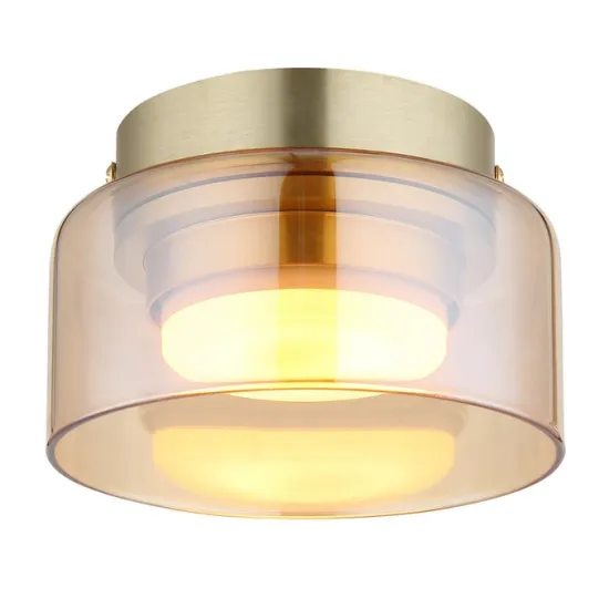 Globo Higgins arany-borostyán  mennyezeti lámpa (GLO-16055DG) GX53 1 izzós IP20