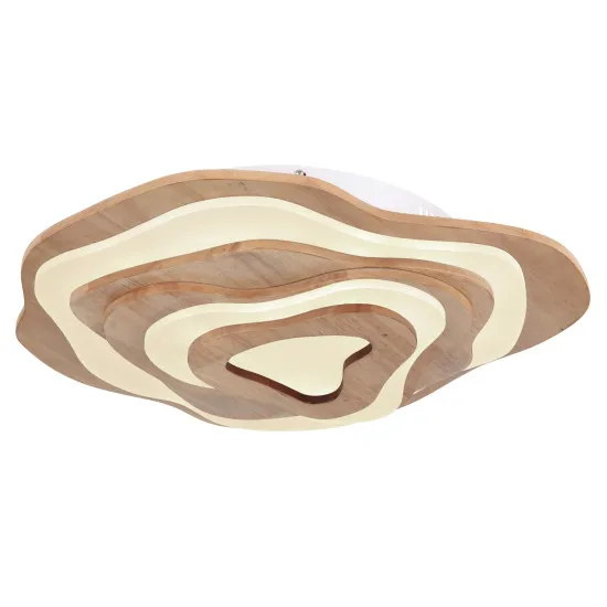 Globo Jacks barna-opál távirányítós LED mennyezeti lámpa (GLO-41768-40) LED 1 izzós IP20