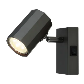 Globo James szürke-szürke fali spotlámpa (GLO-57918-1) GU10 1 izzós IP20