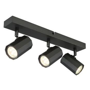 Globo James szürke-szürke mennyezeti spotlámpa (GLO-57918-3) GU10 3 izzós IP20